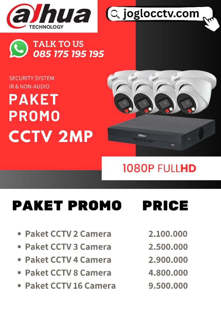 Paket CCTV Dahua 2MP Jogja
