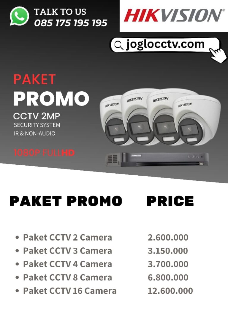 Paket CCTV Hikvision 2MP Jogja