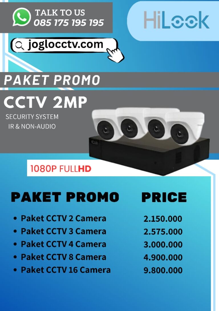 Paket CCTV Hilook 2MP Jogja
