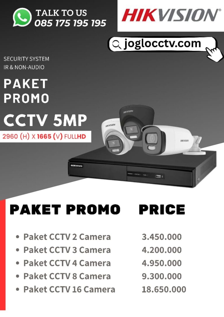 Paket CCTV Jogja Hikvision 5MP